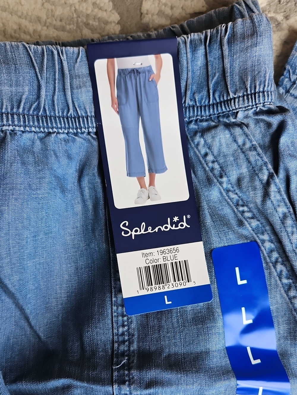NEW! Splendid Light Blue Cropped Wide Leg Pants Multiple Sizes - Picture 8 of 12